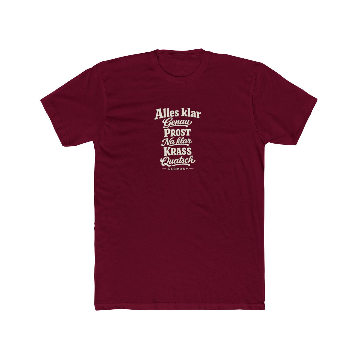 Germany local slang men's tee — typographic sayings design | Nameshi Destinations (view 14)