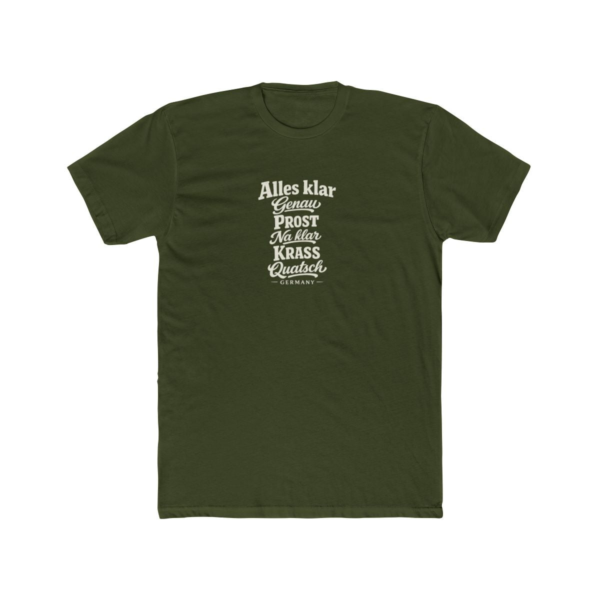 Germany local slang men's tee — typographic sayings design | Nameshi Destinations (view 4)