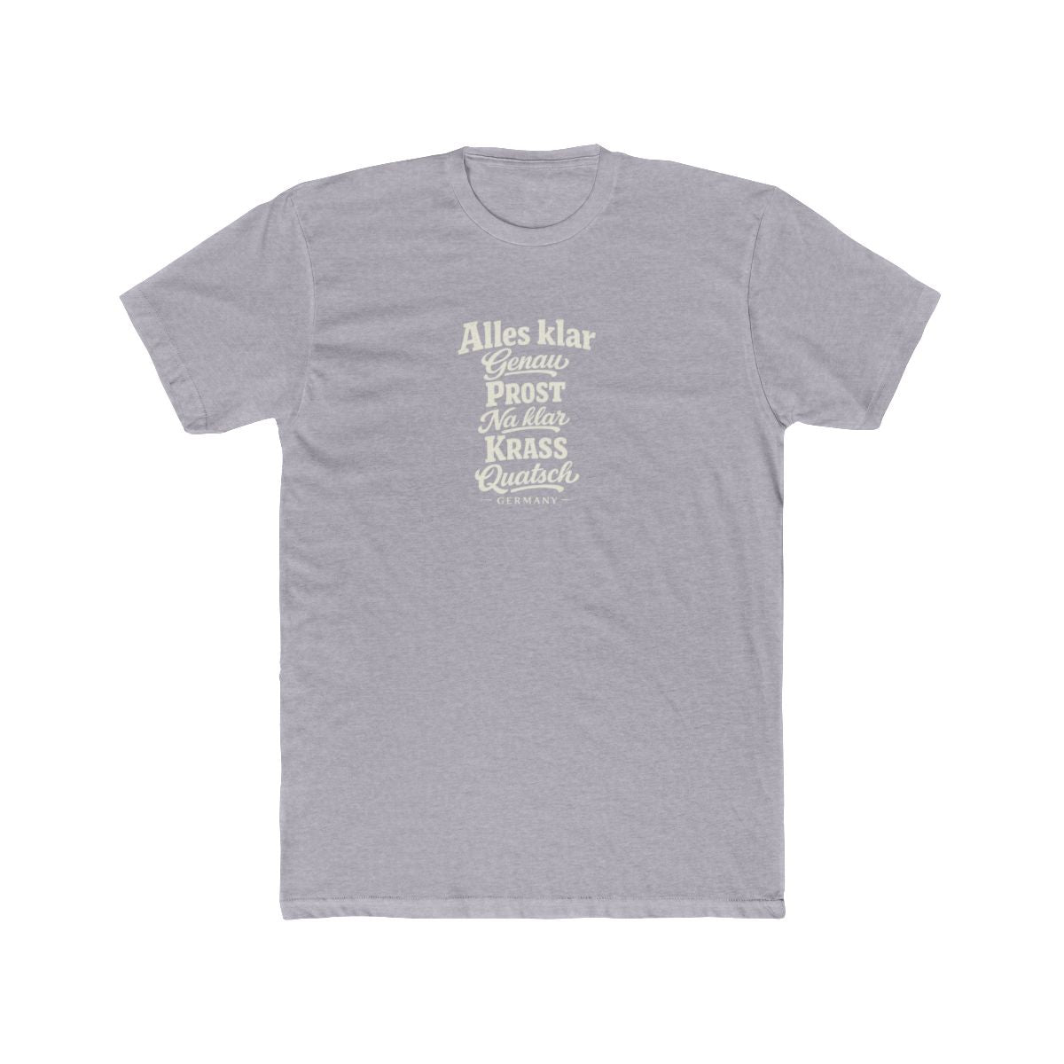 Germany local slang men's tee — typographic sayings design | Nameshi Destinations (view 3)