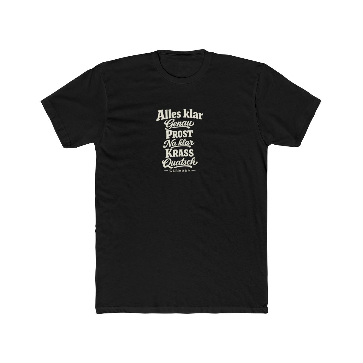 Germany local slang men's tee — typographic sayings design | Nameshi Destinations (view 2)
