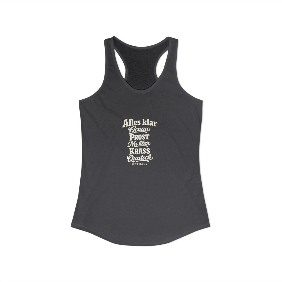 Germany local slang women's tank top — typographic sayings design | Nameshi Destinations (view 29)