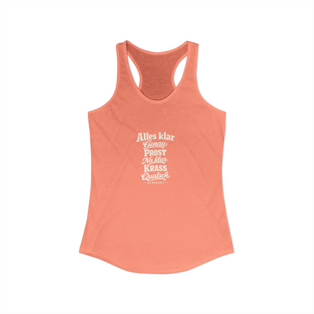Germany local slang women's tank top — typographic sayings design | Nameshi Destinations (view 31)