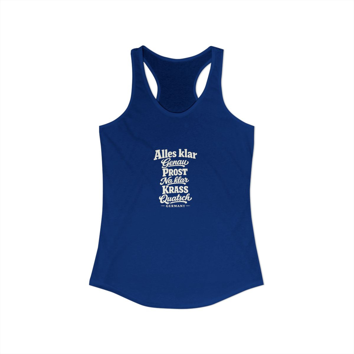 Germany local slang women's tank top — typographic sayings design | Nameshi Destinations (view 19)