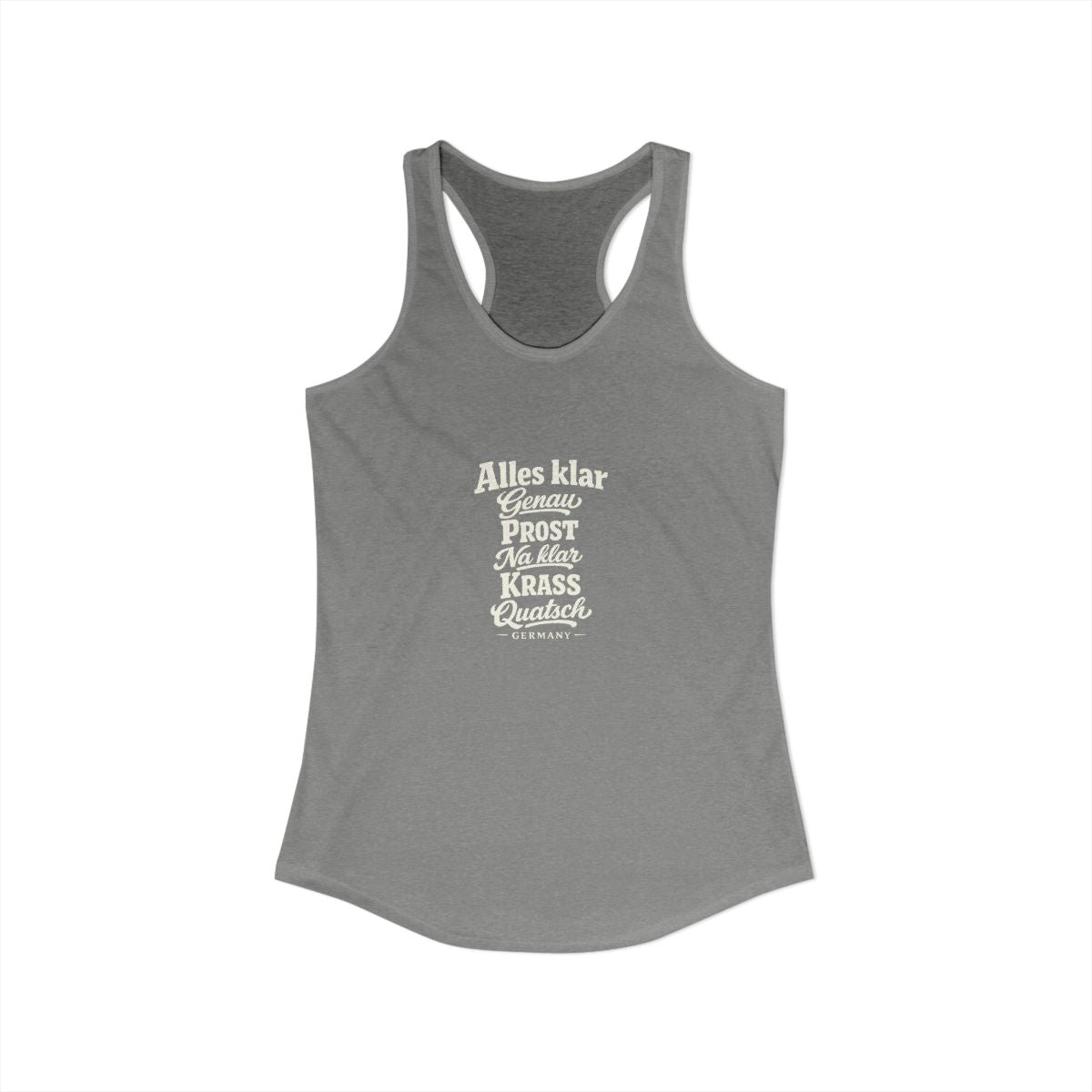 Germany local slang women's tank top — typographic sayings design | Nameshi Destinations (view 25)