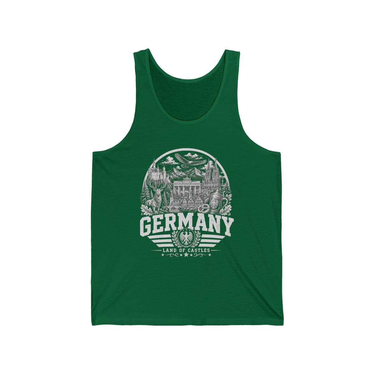 Germany Men's Tank Top — Kelly (front)