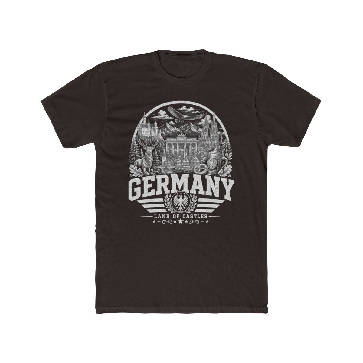 Germany Men's Tee — Solid Dark Chocolate