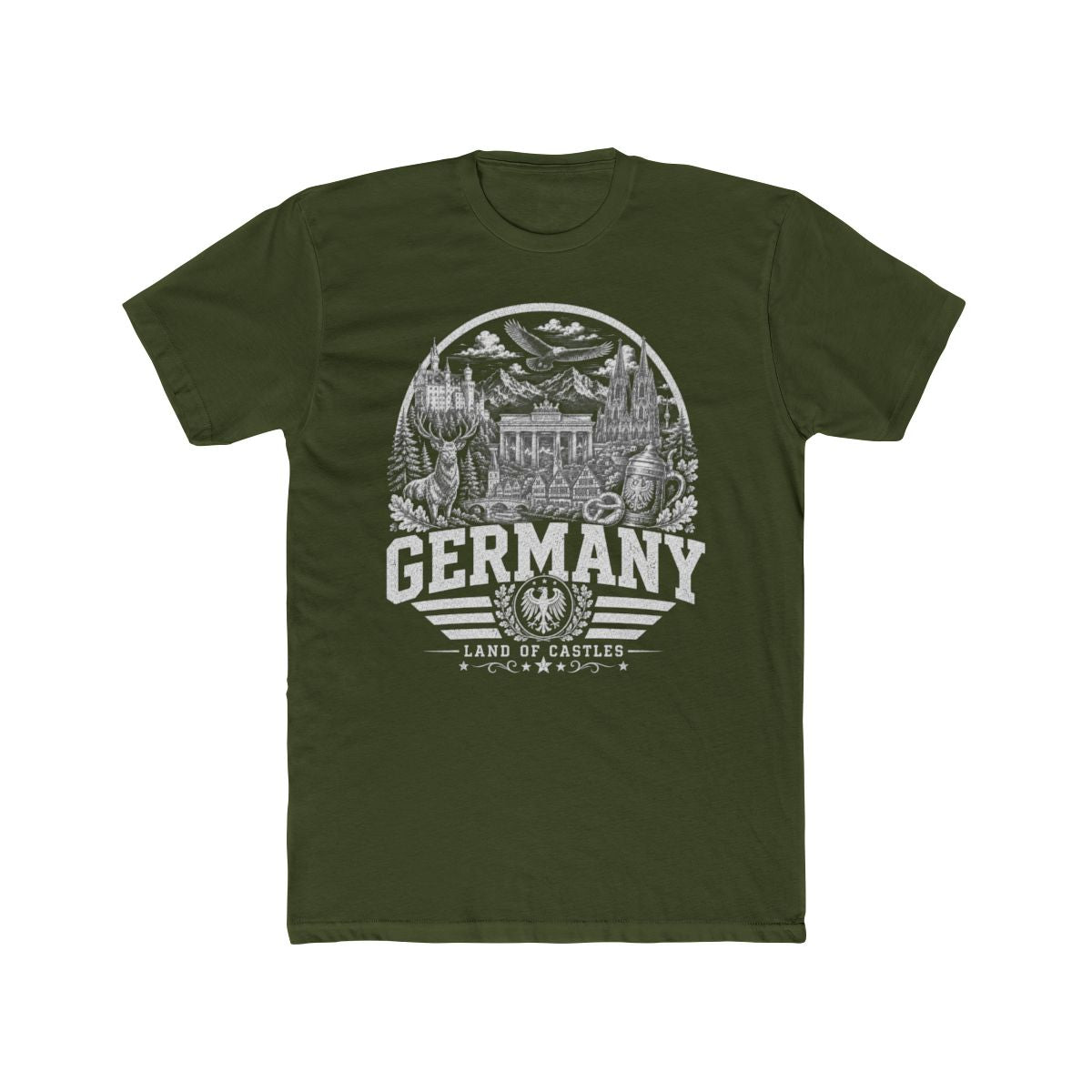 Germany Men's Tee — Solid Military Green