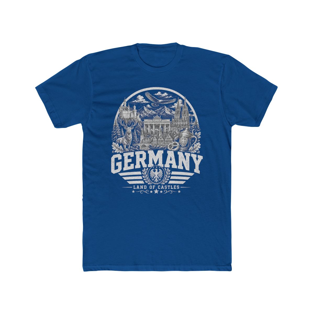 Germany Men's Tee — Solid Cool Blue