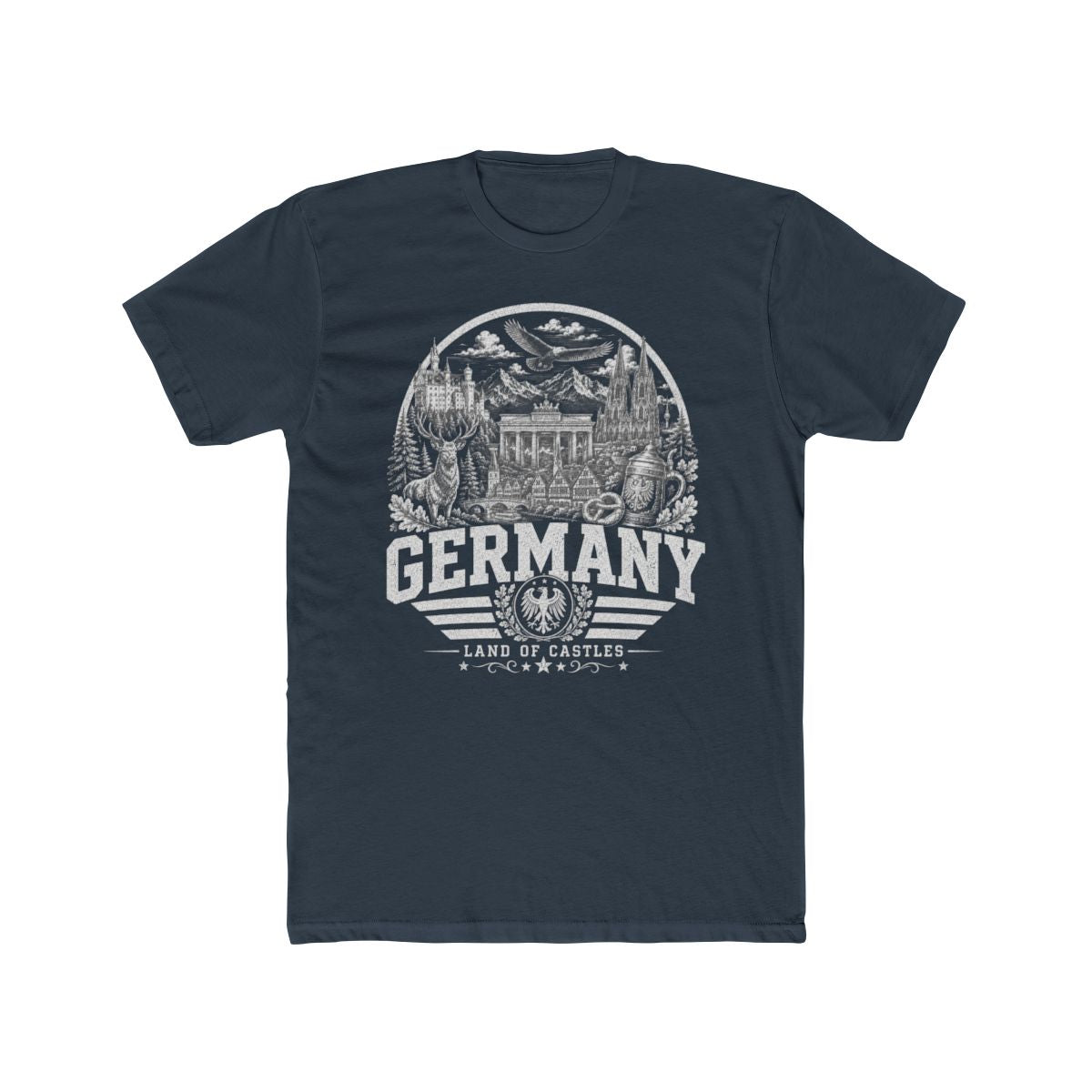 Germany Men's Tee — Solid Indigo