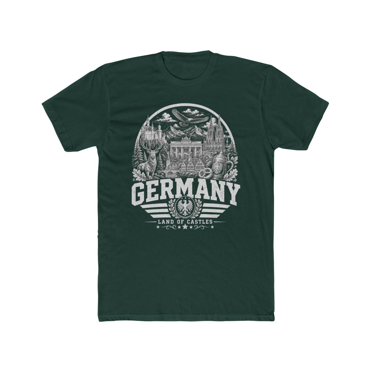 Germany Men's Tee — Solid Forest Green