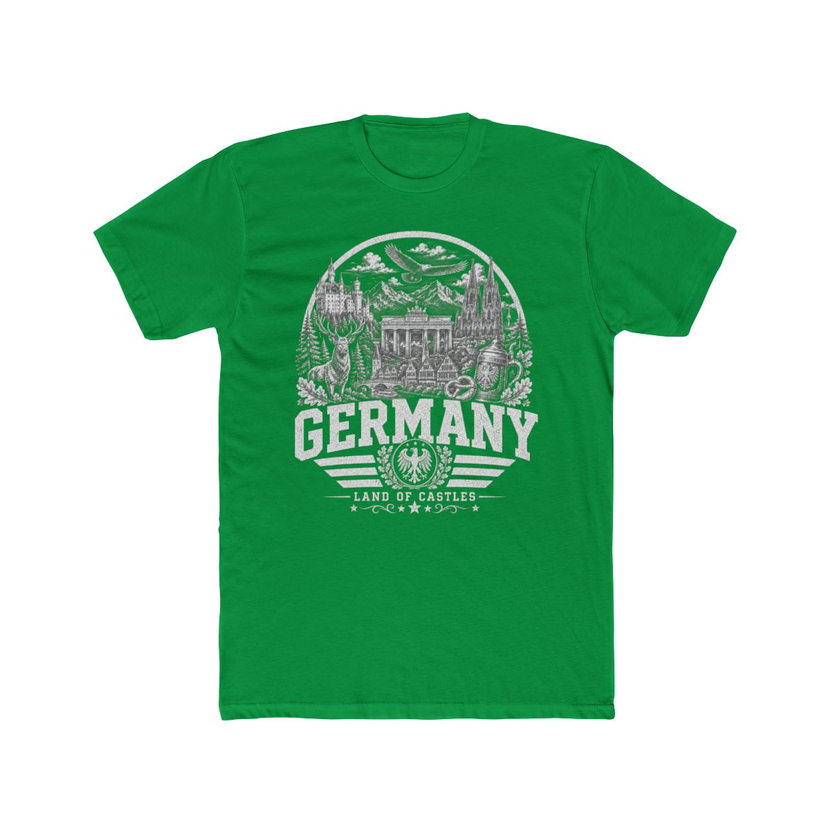 Germany Men's Tee — Solid Kelly Green