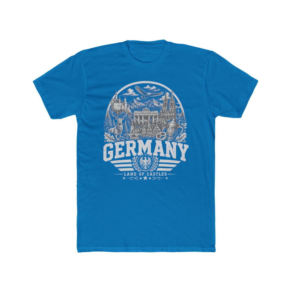 Germany Men's Tee — Solid Turquoise