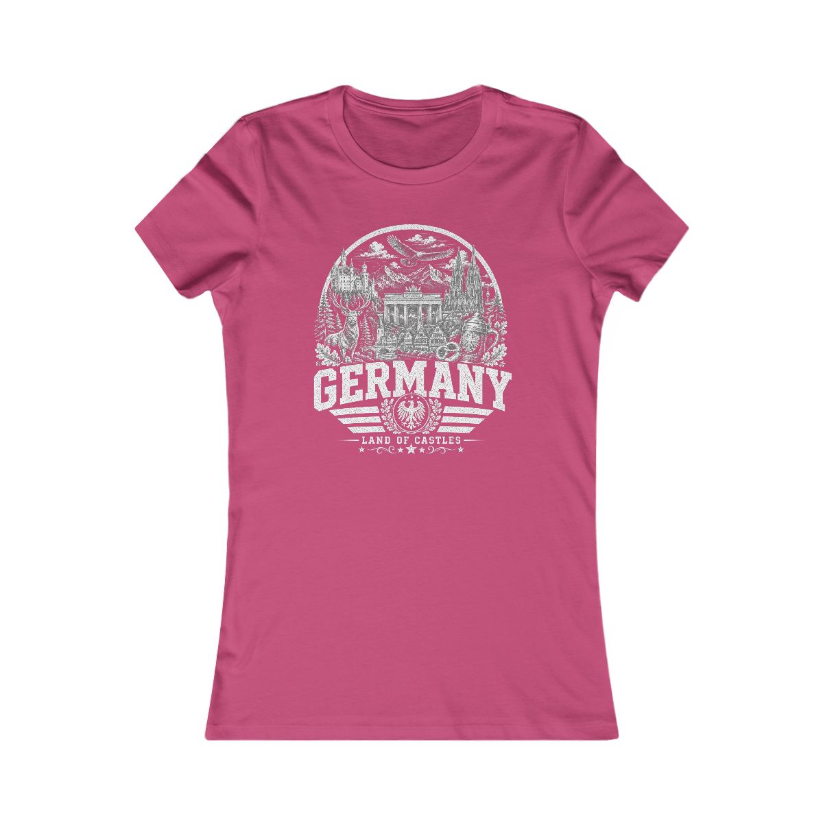 Germany Women's Tee — Berry