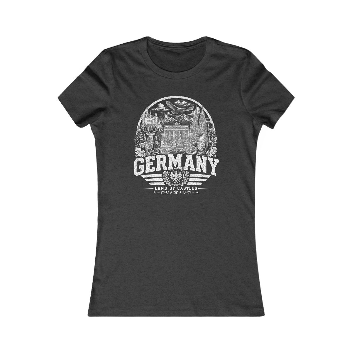 Germany Women's Tee — Dark Grey Heather