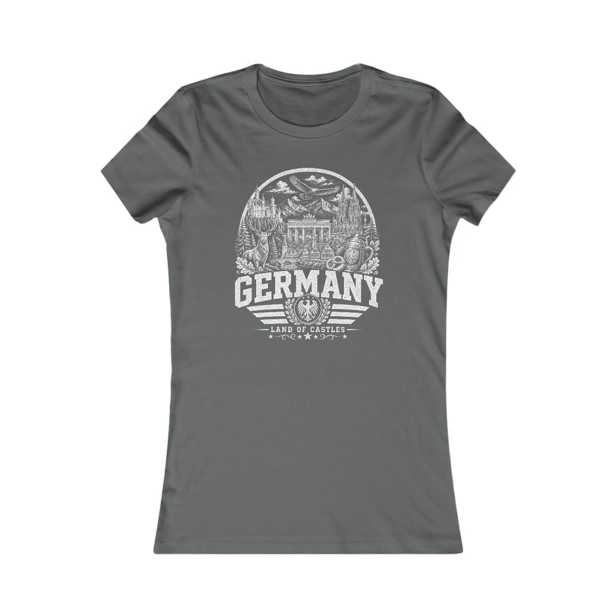 Germany Women's Tee — Asphalt