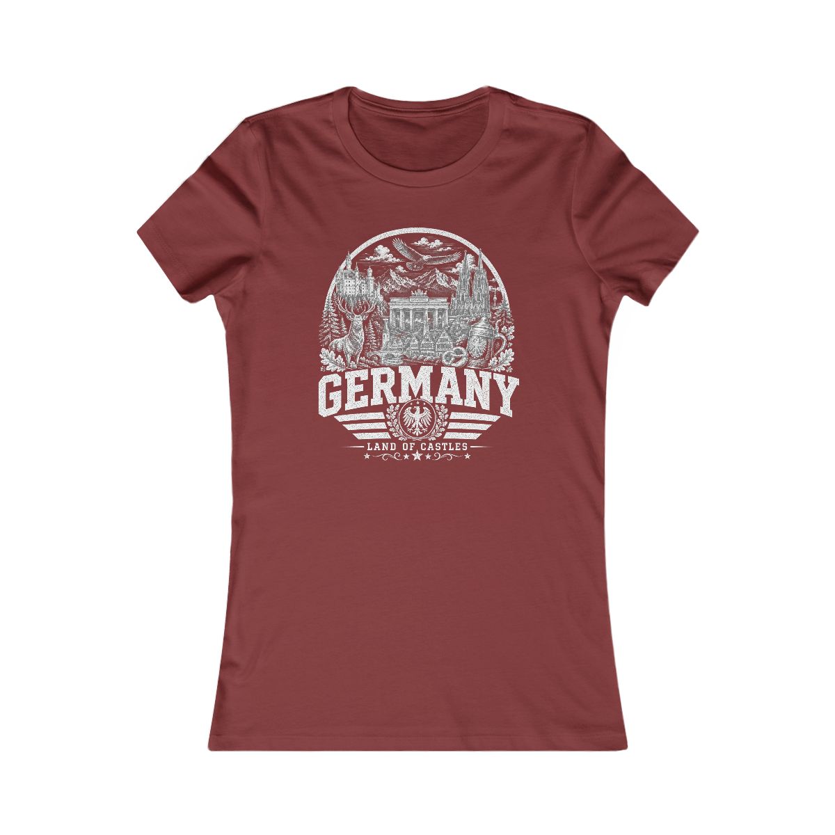 Germany Women's Tee — Cardinal