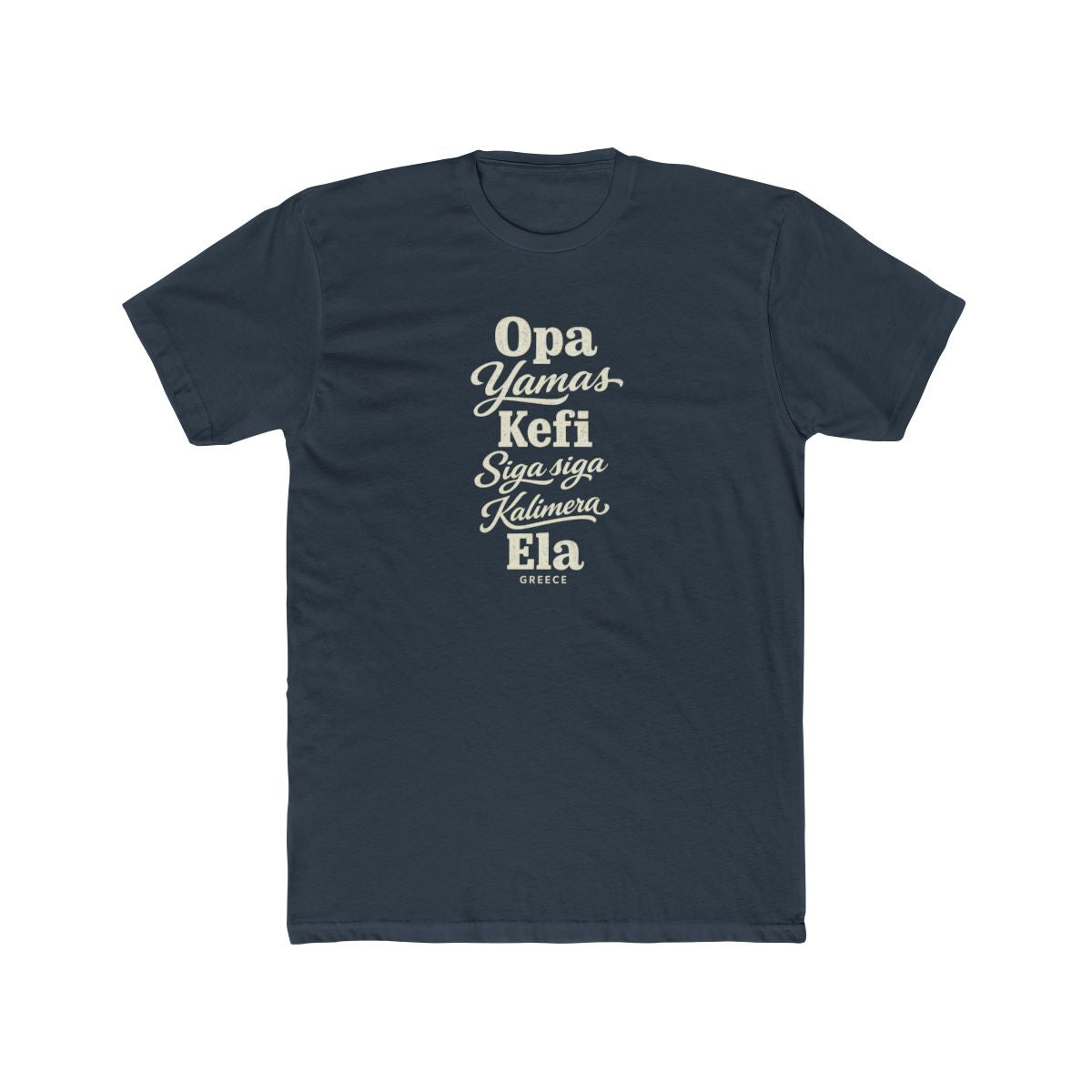 Greece local slang men's tee — typographic sayings design | Nameshi Destinations (view 8)