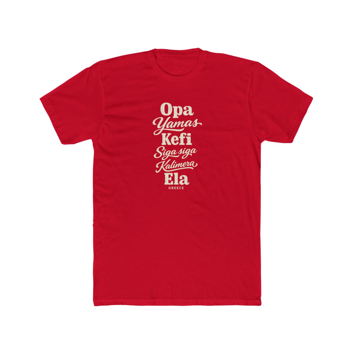 Greece local slang men's tee — typographic sayings design | Nameshi Destinations (view 15)
