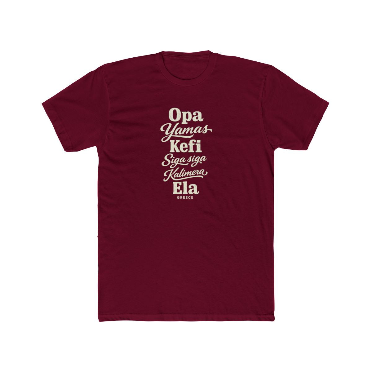 Greece local slang men's tee — typographic sayings design | Nameshi Destinations (view 14)