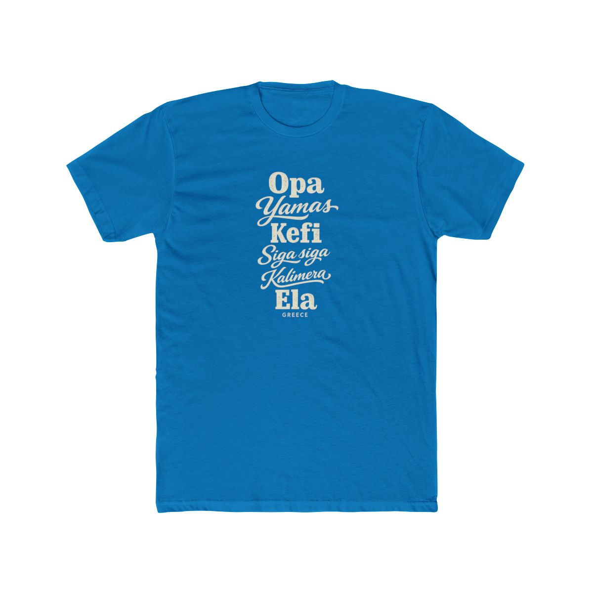Greece local slang men's tee — typographic sayings design | Nameshi Destinations (view 9)