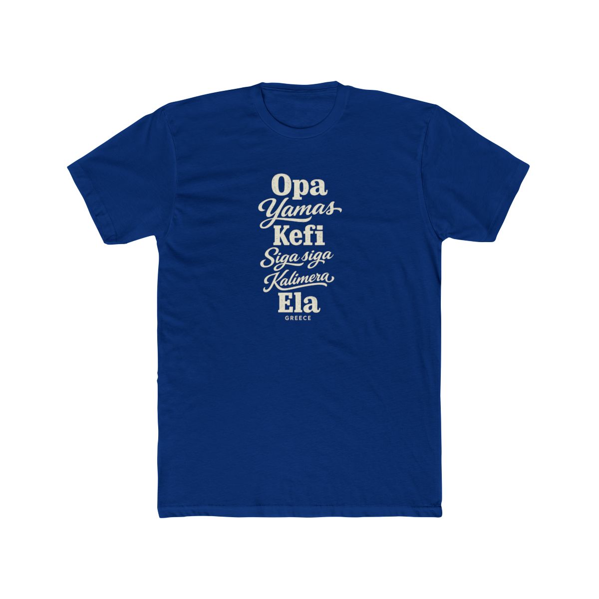 Greece local slang men's tee — typographic sayings design | Nameshi Destinations (view 11)