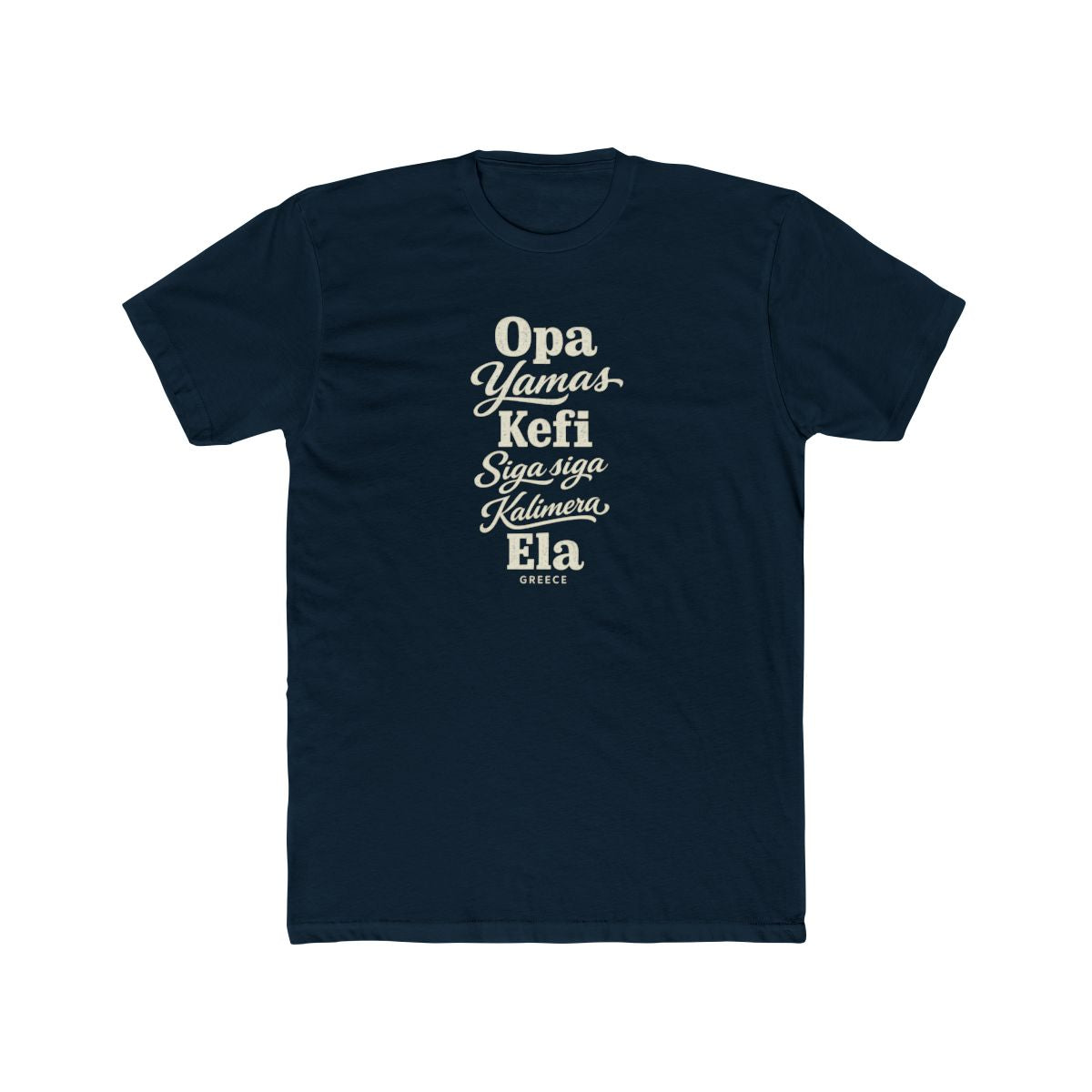 Greece local slang men's tee — typographic sayings design | Nameshi Destinations (view 12)