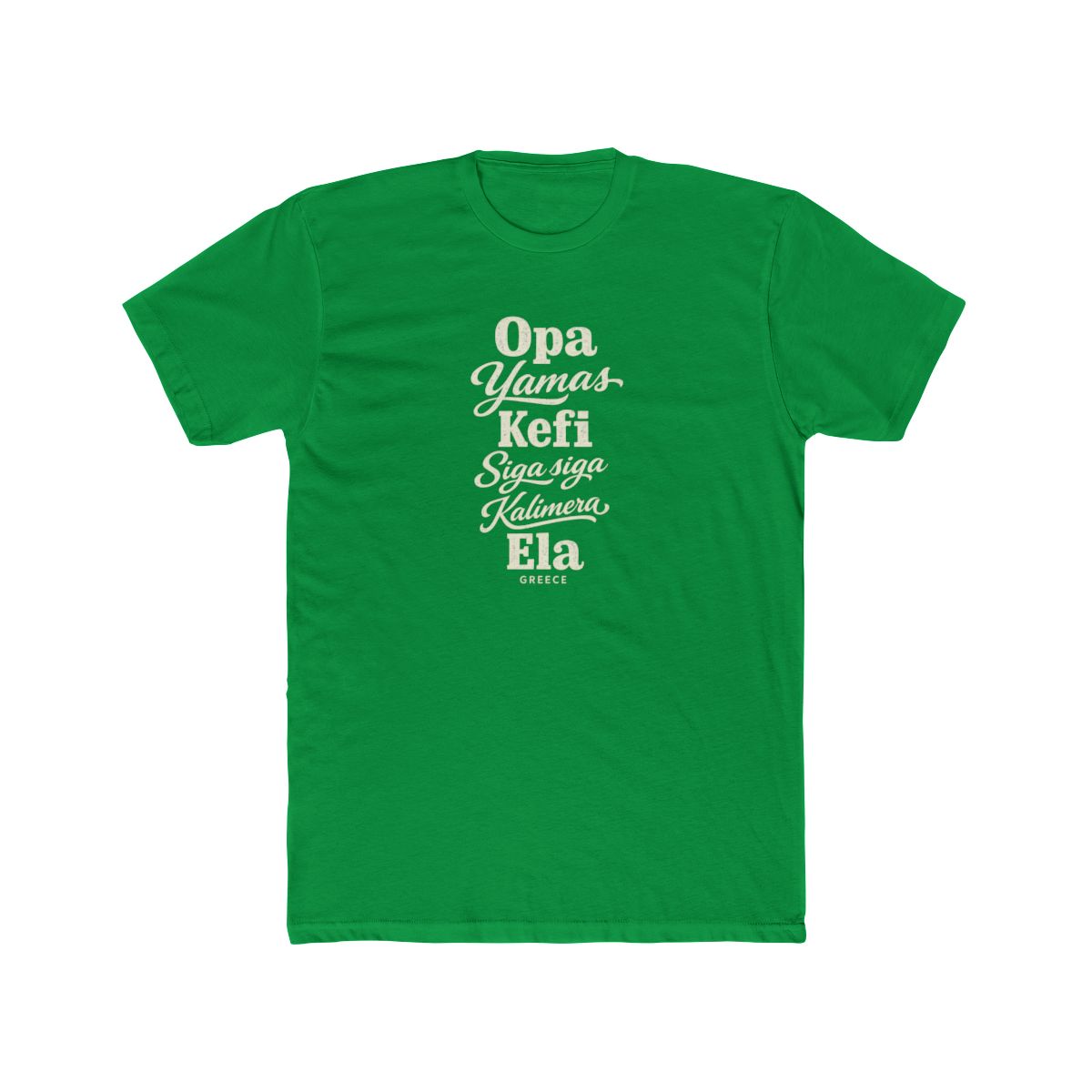 Greece local slang men's tee — typographic sayings design | Nameshi Destinations (view 6)