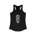 Greece local slang women's tank top — typographic sayings design | Nameshi Destinations (view 1)