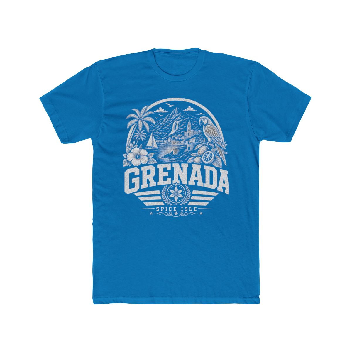 Grenada Men's Tee — Solid Turquoise