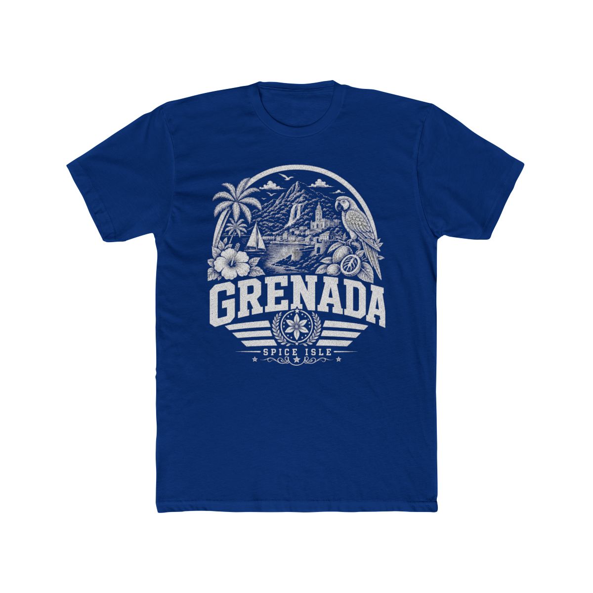 Grenada Men's Tee — Solid Royal