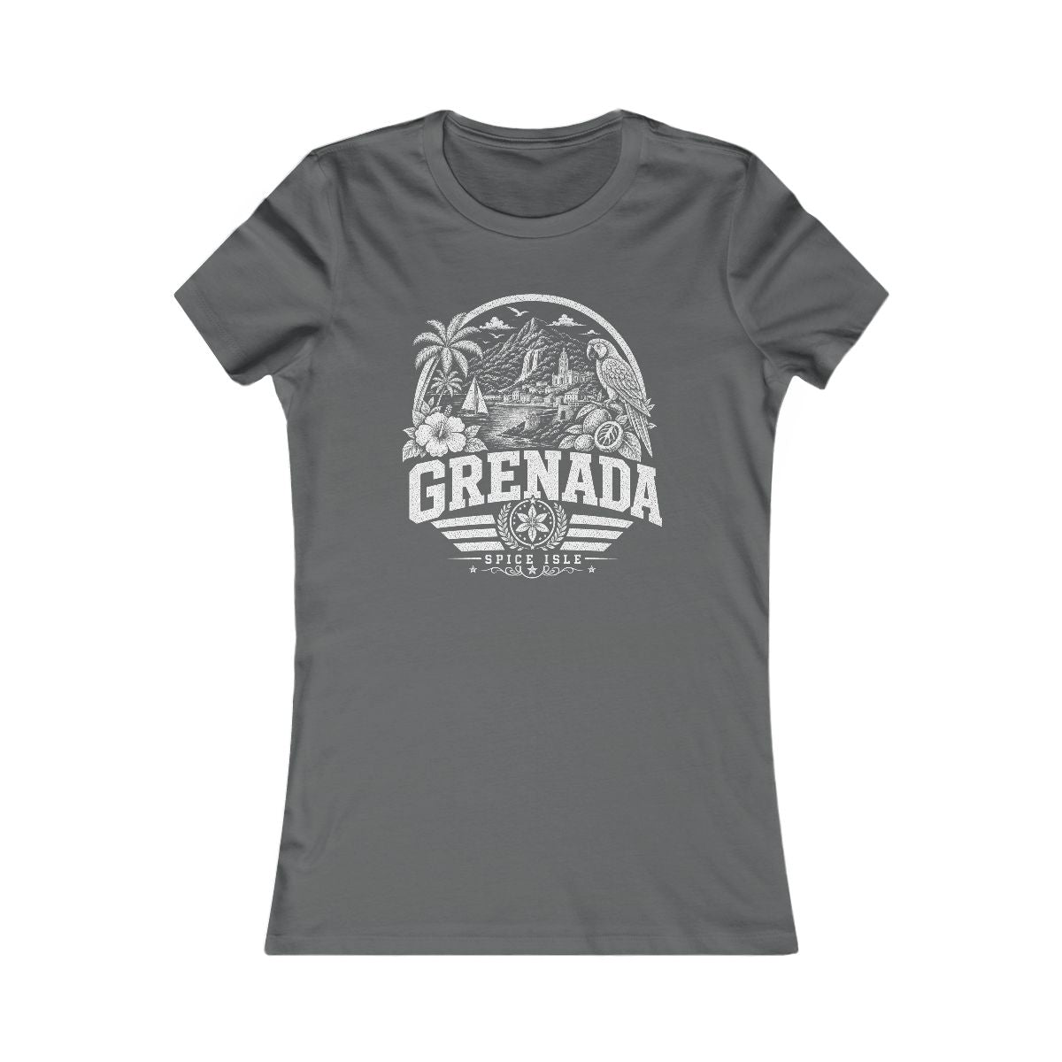 Grenada Women's Tee — Asphalt