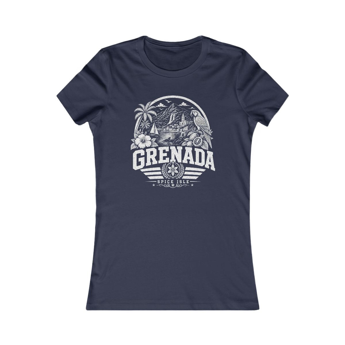 Grenada Women's Tee — Navy