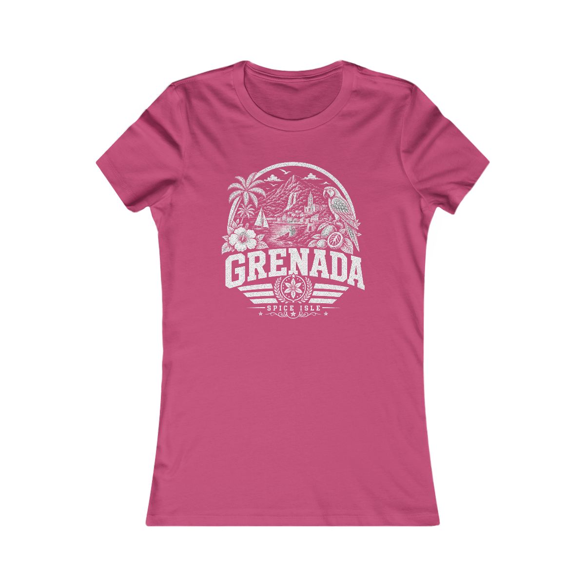 Grenada Women's Tee — Berry