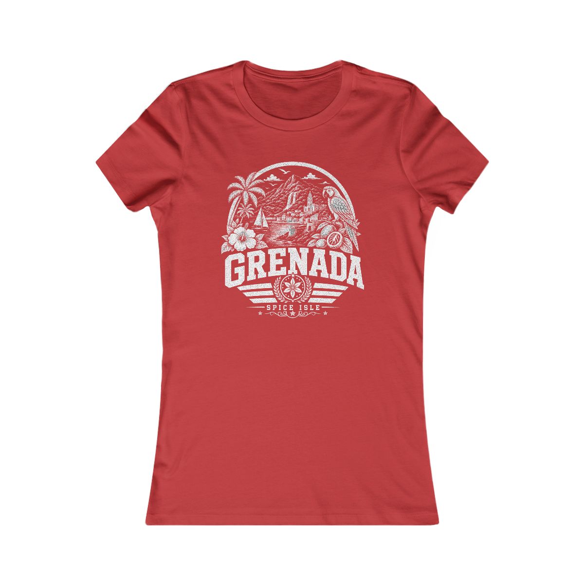 Grenada Women's Tee — Red