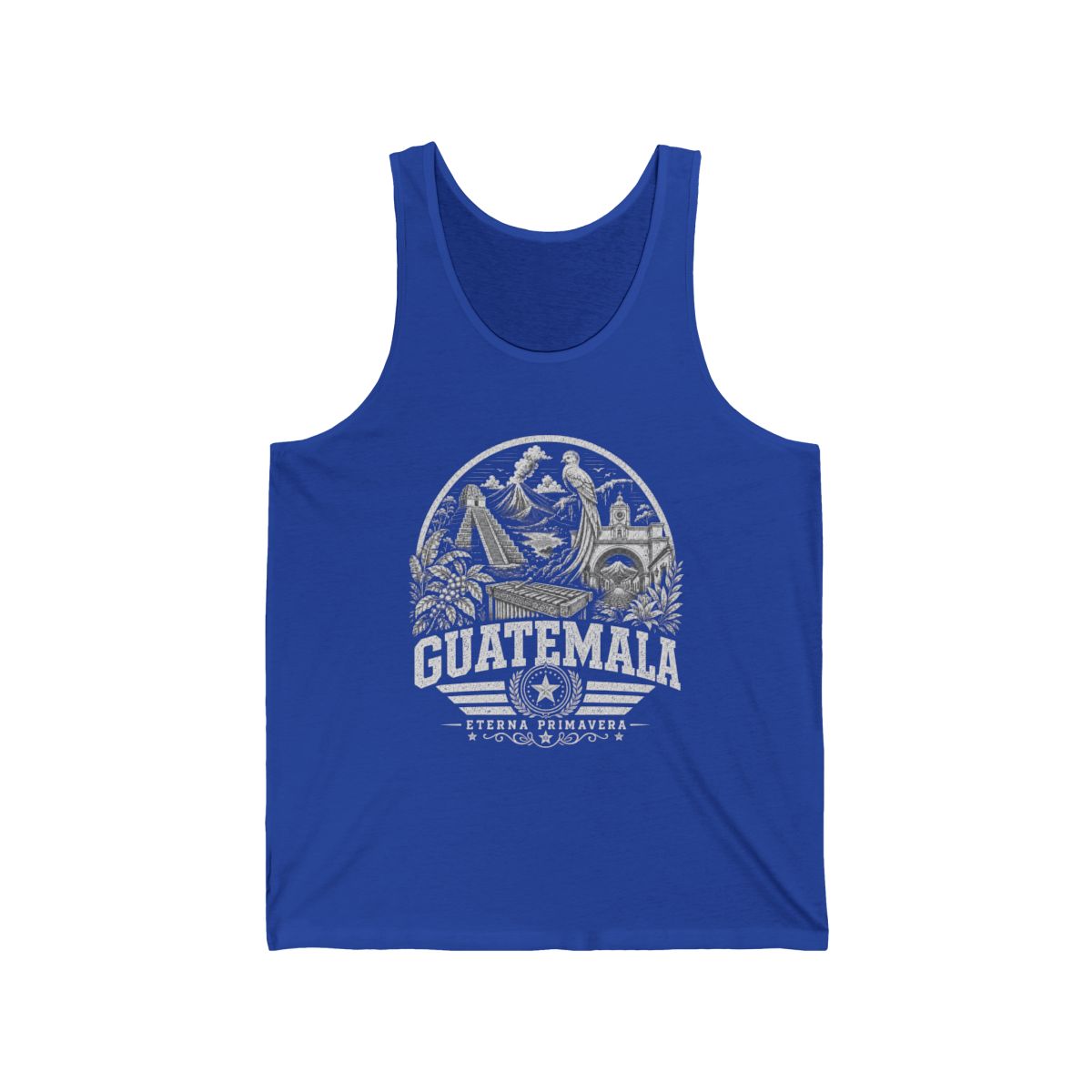 Guatemala Men's Tank Top — True Royal (front)
