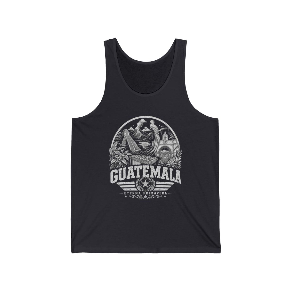 Guatemala Men's Tank Top — Dark Grey (front)