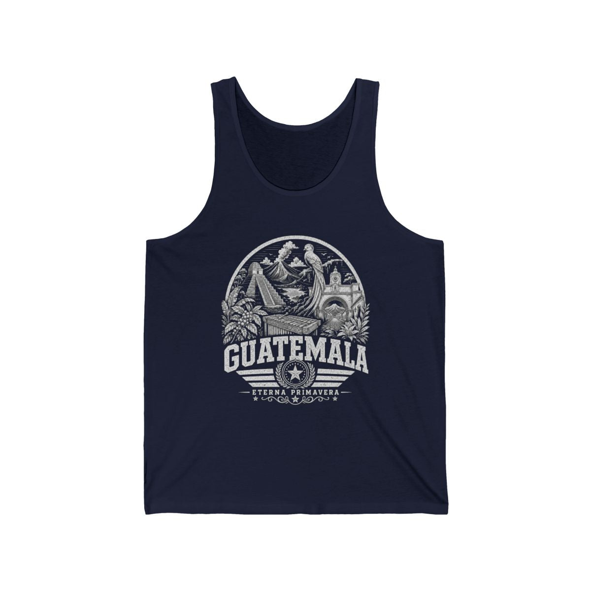 Guatemala Men's Tank Top — Navy (front)