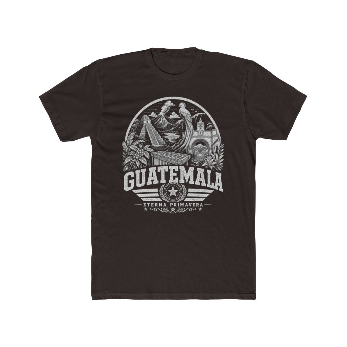 Guatemala Men's Tee — Solid Dark Chocolate