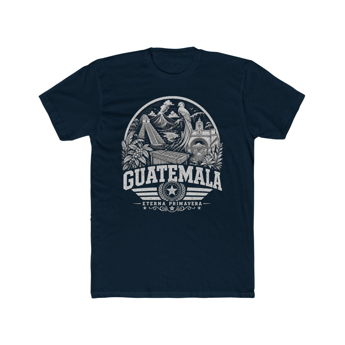 Guatemala Men's Tee — Solid Midnight Navy