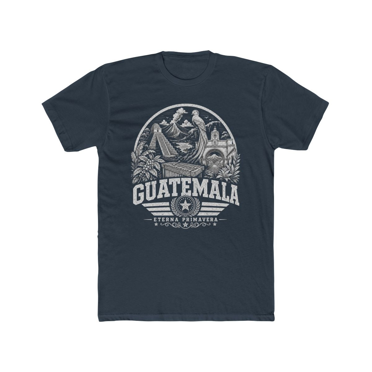 Guatemala Men's Tee — Solid Indigo