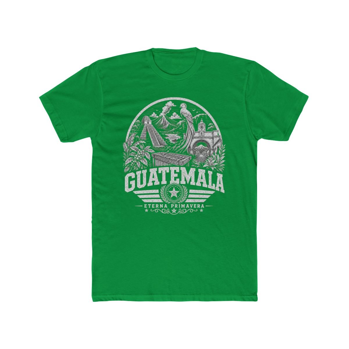 Guatemala Men's Tee — Solid Kelly Green