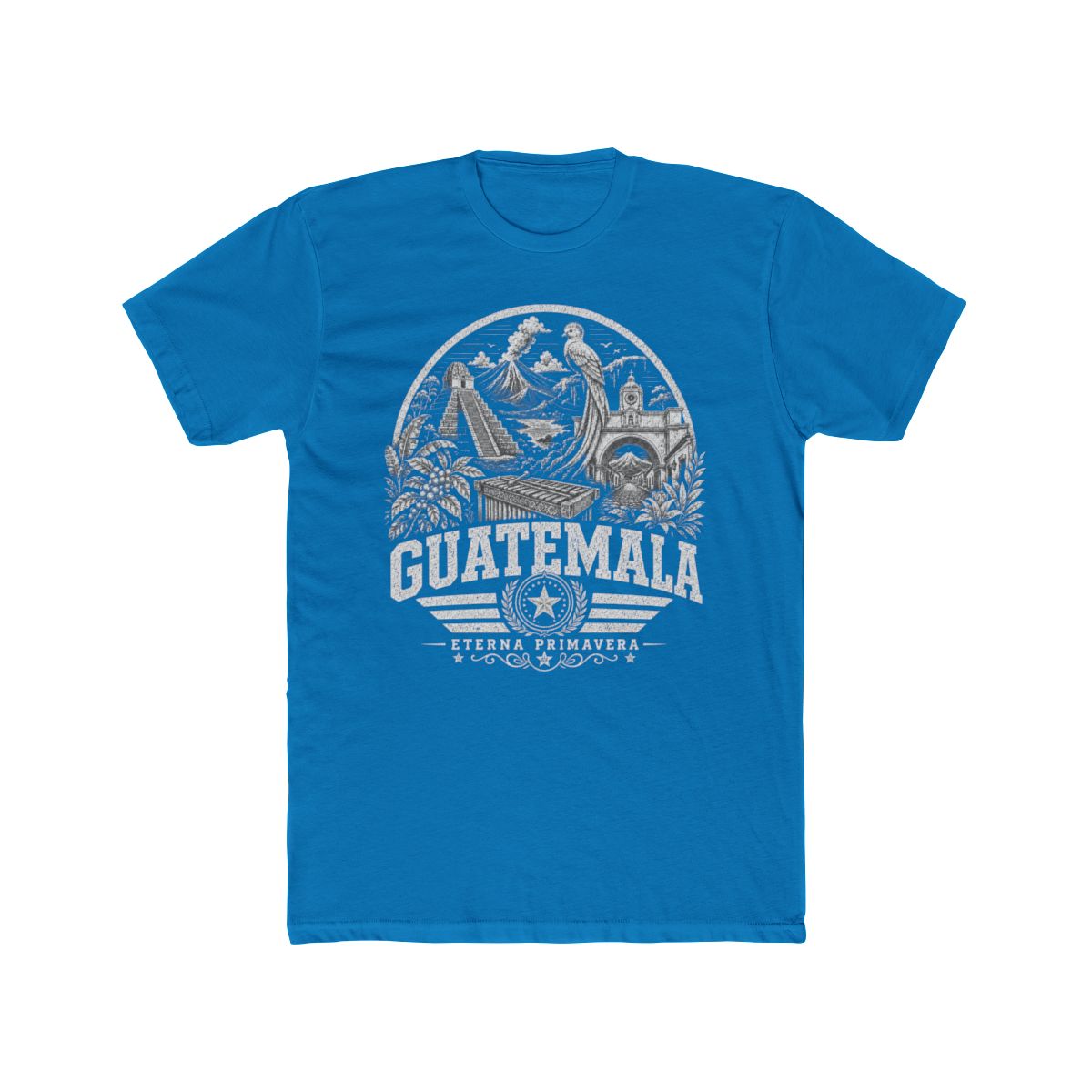 Guatemala Men's Tee — Solid Turquoise