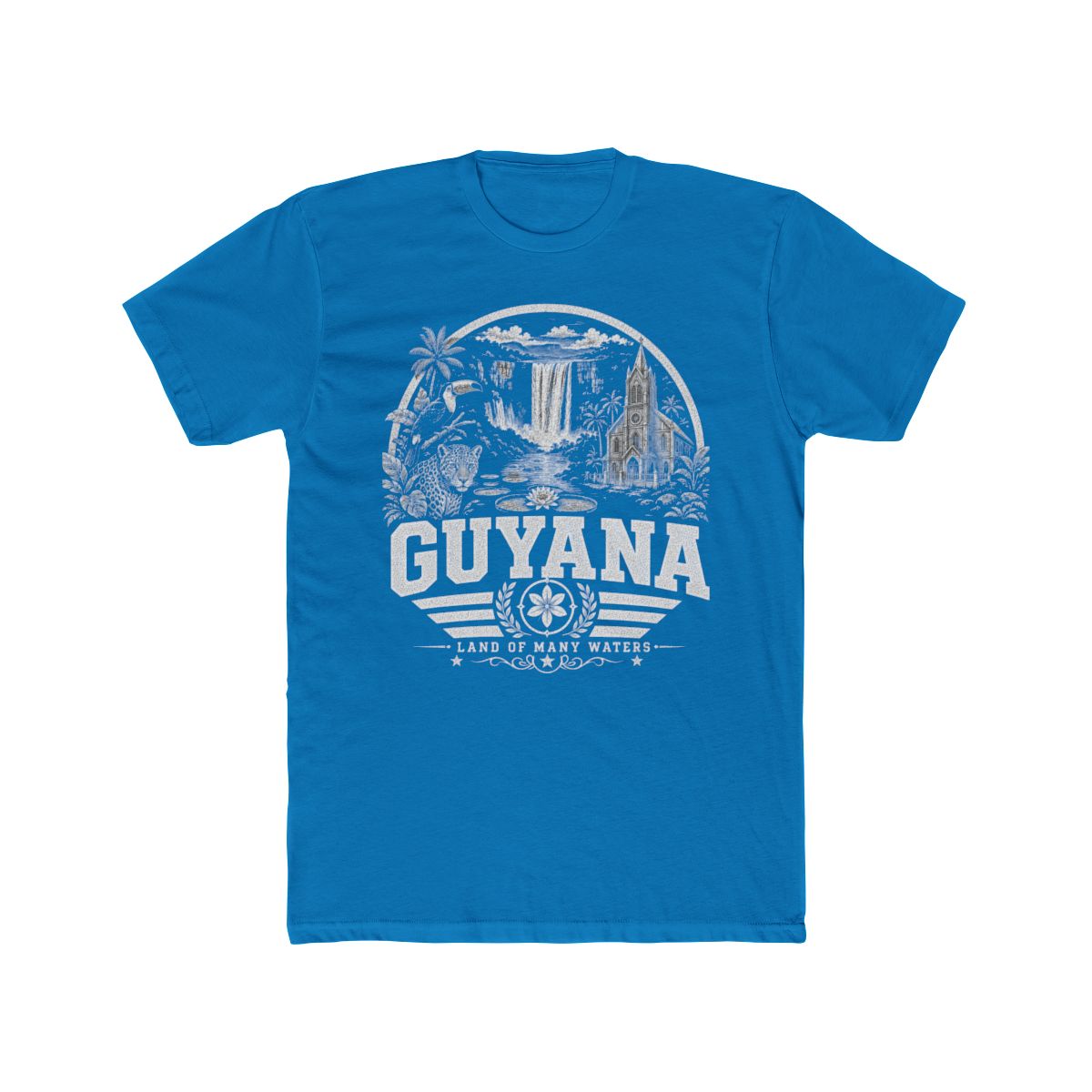 Guyana Men's Tee — Solid Turquoise