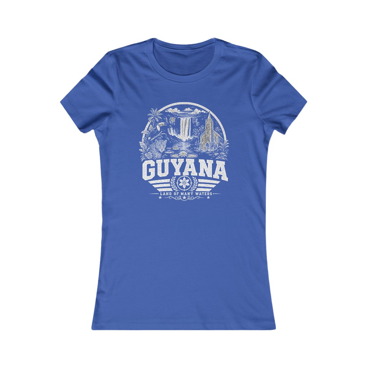 Guyana Women's Tee — True Royal
