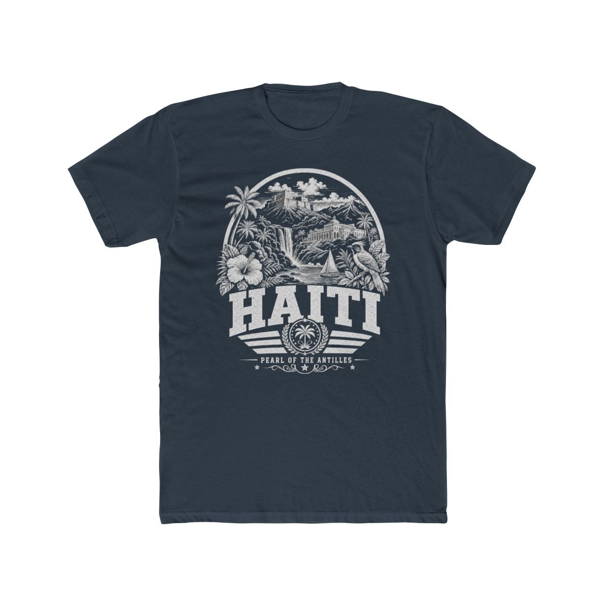 Haiti Men's Tee — Solid Indigo