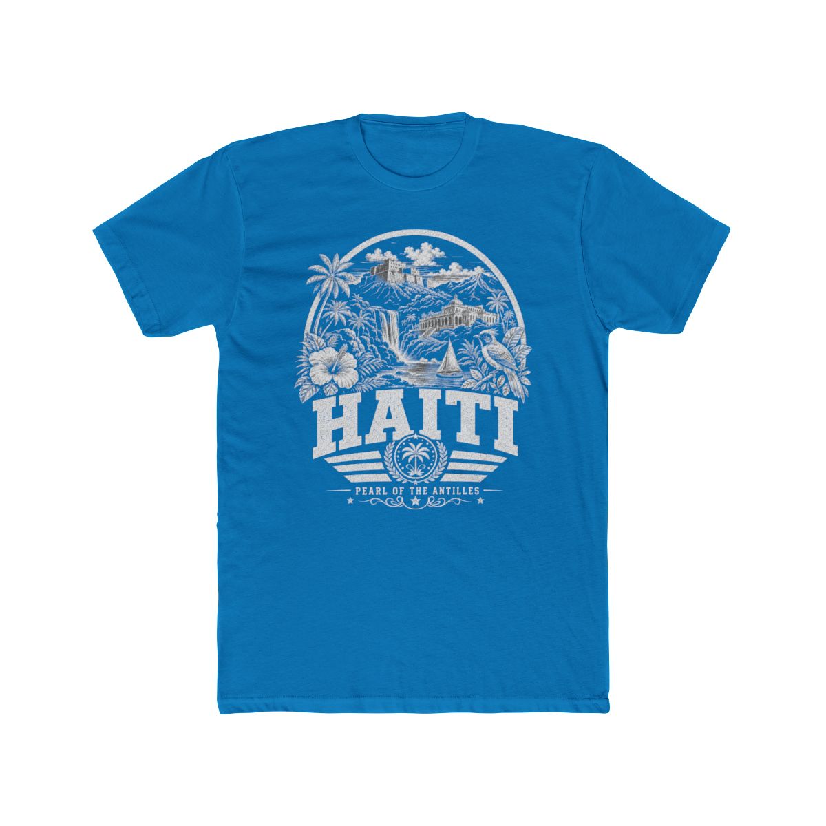 Haiti Men's Tee — Solid Turquoise