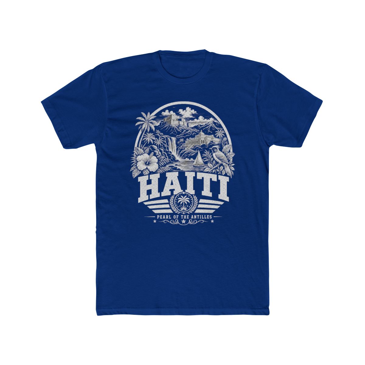 Haiti Men's Tee — Solid Royal