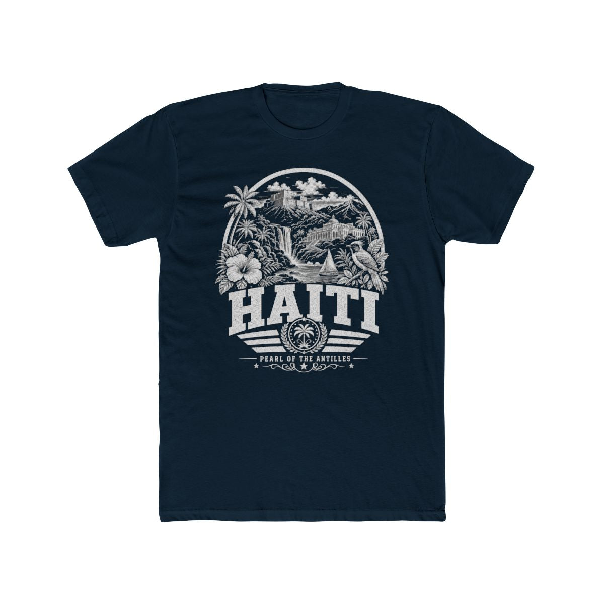 Haiti Men's Tee — Solid Midnight Navy