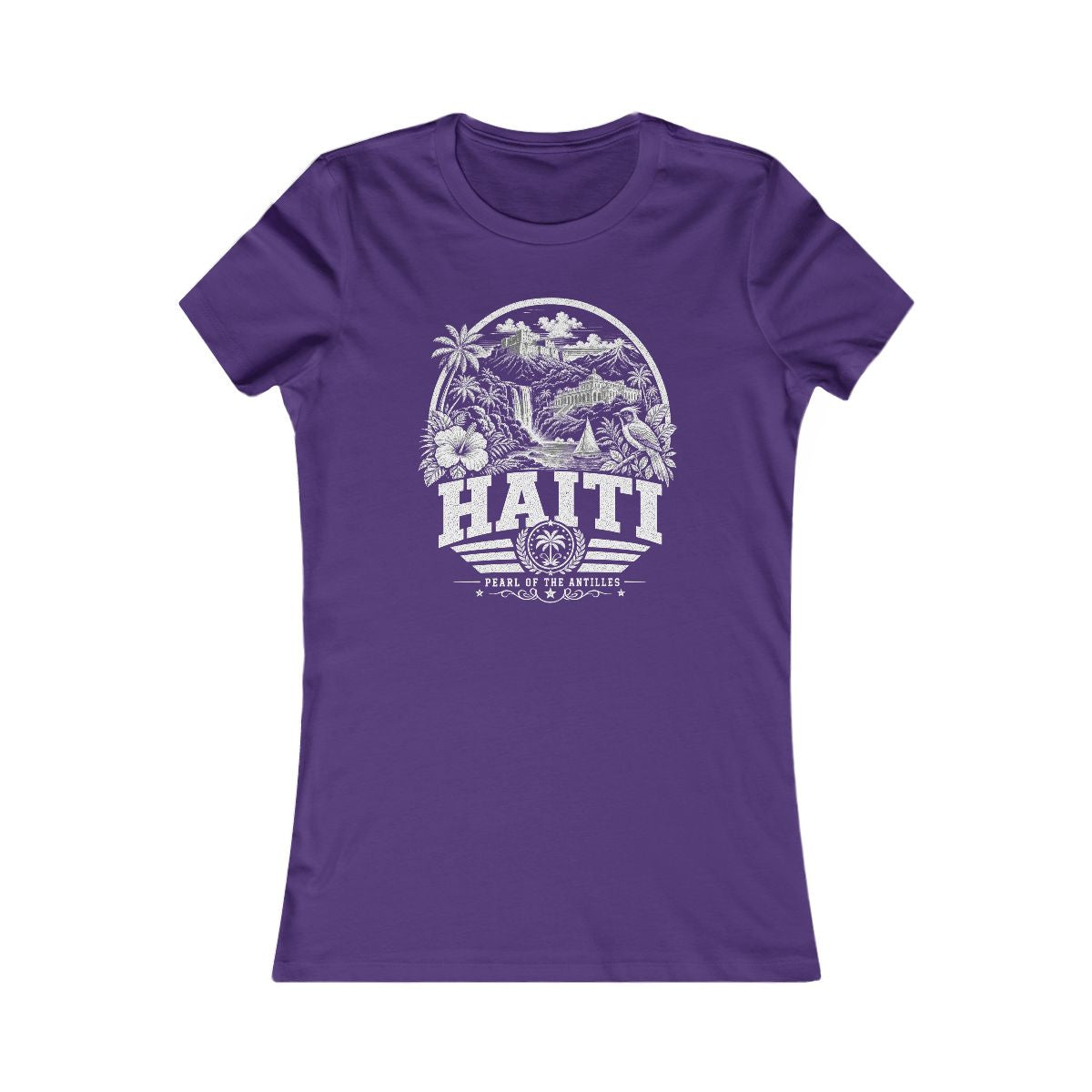 Haiti Women's Tee — Team Purple