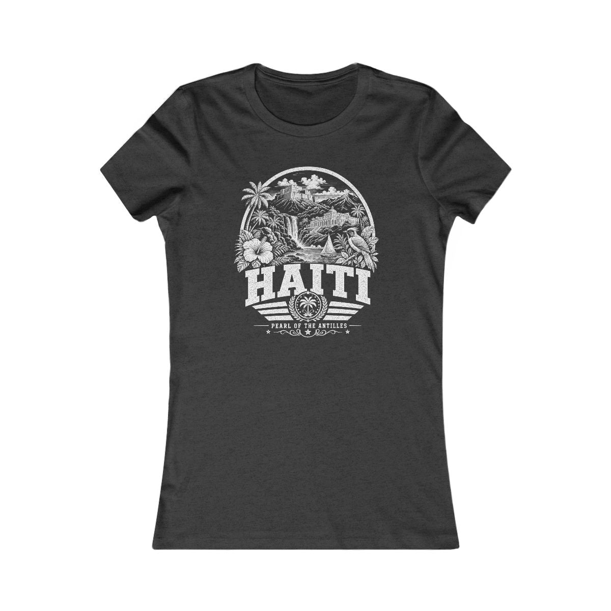 Haiti Women's Tee — Dark Grey Heather